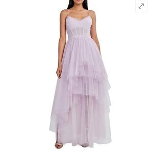 NWT BCBGMaxazria Tiered Tulle Corset Dress